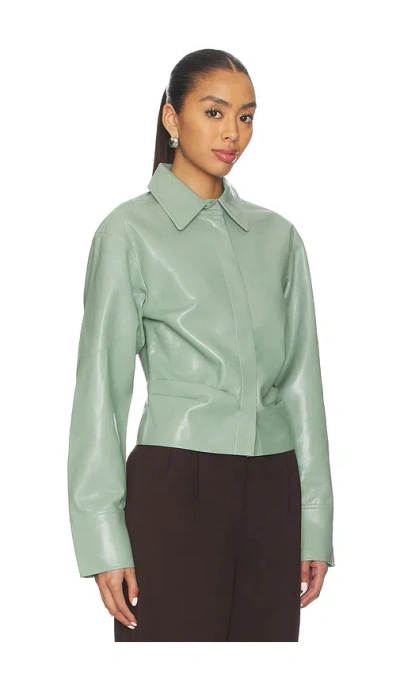 Nanushka Hildie Blouse In Green