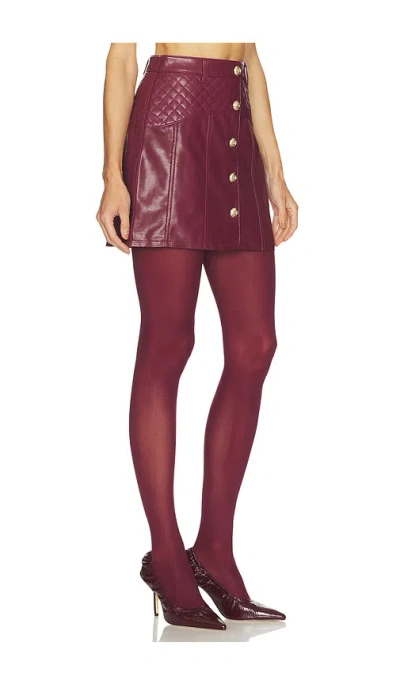 Cinq À Sept Cinq A Sept Claudia Faux Leather Skirt In Multi