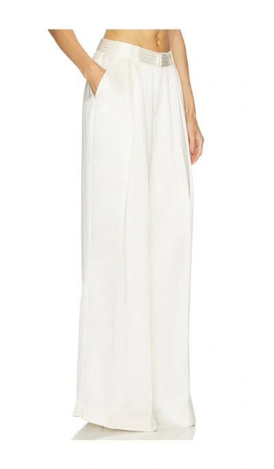 Cinq À Sept Georgia Satin Stripe Marne Pant In Multi