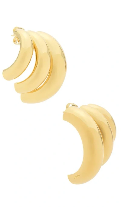 Eliou Tripla Hoop Earrings In Gold