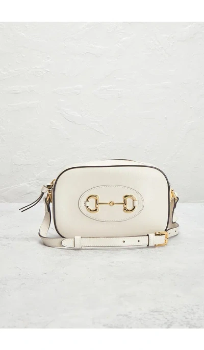Fwrd Renew Gucci Horsebit 1955 Shoulder Bag In White