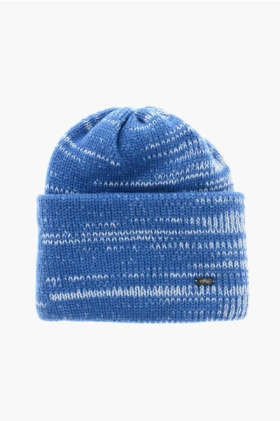Malo Pure Cashmere Beanie In Blue