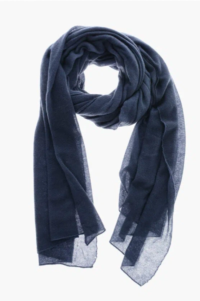Malo Cashmere Blend Scarf In Blue
