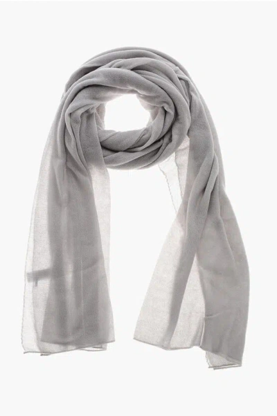Malo Cashmere Blend Scarf In Gray