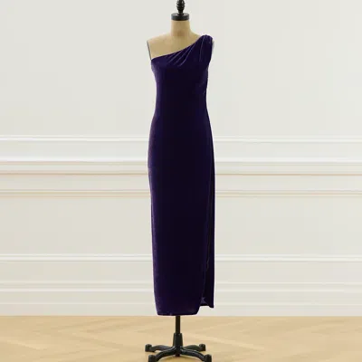 Ralph Lauren 2008 Leighton Cocktail Dress In Purple