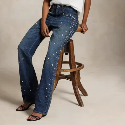 Ralph Lauren High-rise Relaxed Straight Jean In Blue