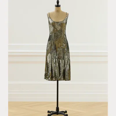 Ralph Lauren 2008 Leslie Cocktail Dress In Green