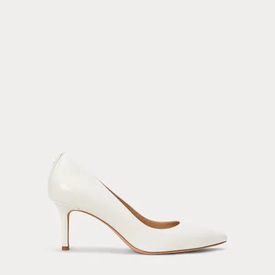 Ralph Lauren Lanette Nappa Leather Pump In White