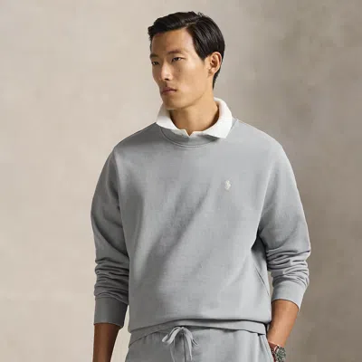 Ralph Lauren Loopback Fleece Sweatshirt In Gray