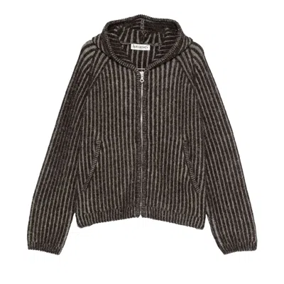 Pre-owned Our Legacy Level Hood Stripe Isels Wool Coat 'vanise Brown' | Men's Size 46