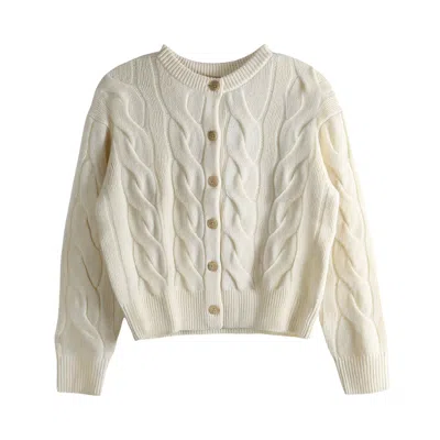 Pre-owned Polo Ralph Lauren Long-sleeve Crew Neck Pullover Sweater 'authentic Cream' | Women's Size M In White