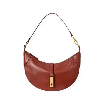 Pre-owned Polo Ralph Lauren Calfskin Small Shoulder Bag 'red' | Women's Size Onesize