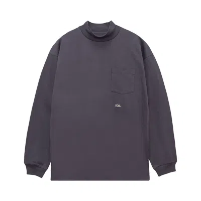 Pre-owned Nanamica Ooal Mock Neck Long-sleeve Tee 'vintage Navy' | Blue | Men's Size L