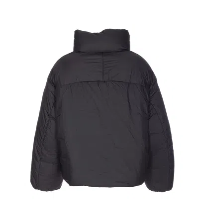 Jacquemus Padded High Neck Quilted Down Jacket In Black