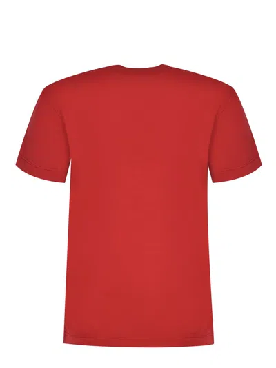 Dsquared2 Logo Printed Crewneck T-shirt In Red