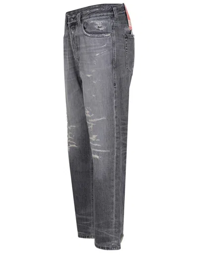 Diesel Belt Loop Jeans In Gray