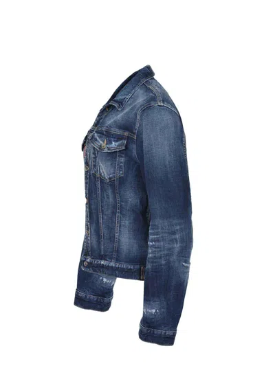 Dsquared2 Jacket In Blue