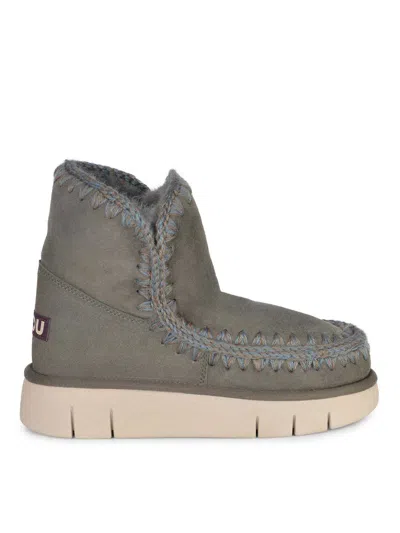 Mou "eskimo Bounce18" Ankle Boots In Green