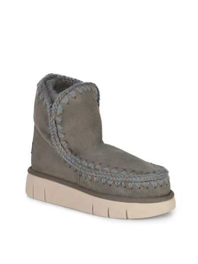 Mou "eskimo Bounce18" Ankle Boots In Green