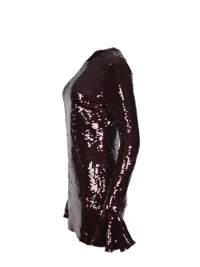 Rotate Birger Christensen Dresses In Burgundy