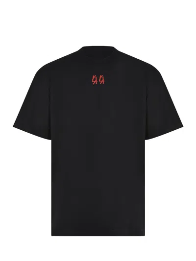 44 Label Group Man T-shirt Charcoal Size Xxl Cotton In Black
