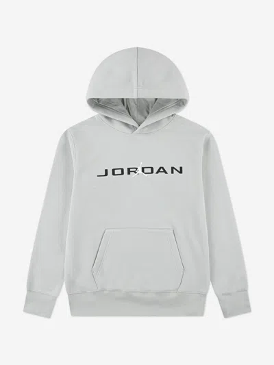 Jordan Boys Mj Stretch Hbr Hoodie In Gray