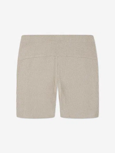 Jordan Girls Ribbed Bike Shorts In Brown