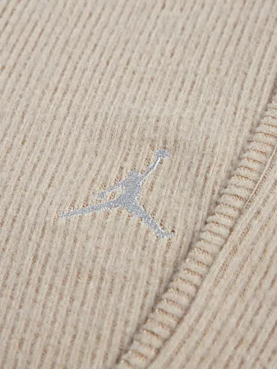 Jordan Girls Ribbed Bike Shorts In Brown