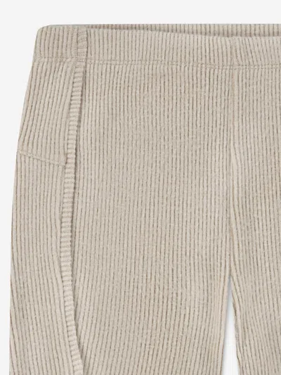 Jordan Girls Ribbed Bike Shorts In Brown