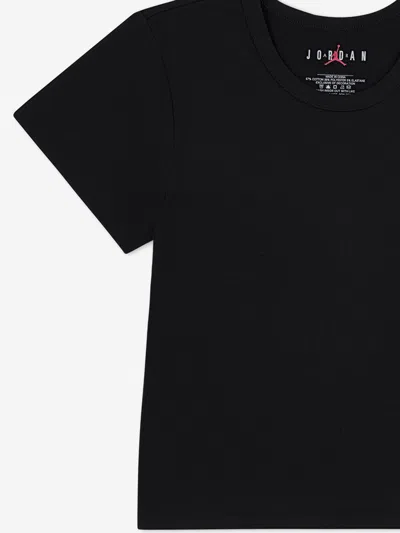 Jordan Girls Brooklyn Essential T-shirt In Black