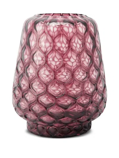 Xlboom Kuro Prism Glass Vase (29cm X 21cm) In Pink