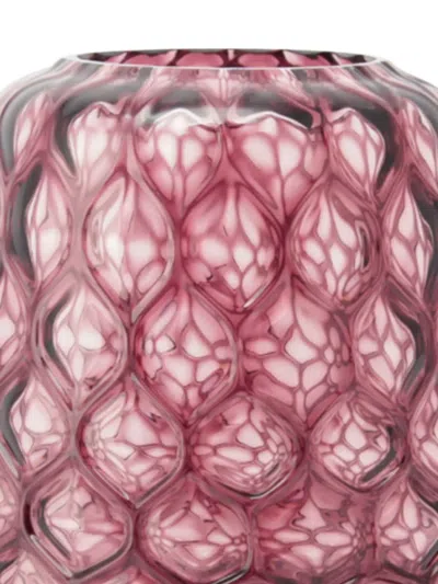 Xlboom Kuro Prism Glass Vase (29cm X 21cm) In Pink