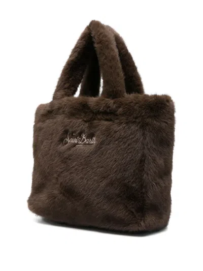 Mc2 Saint Barth Colette Soft Fur Tote Bag In Brown