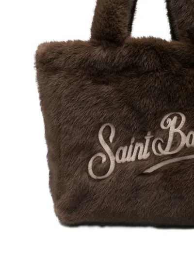 Mc2 Saint Barth Colette Soft Fur Tote Bag In Brown