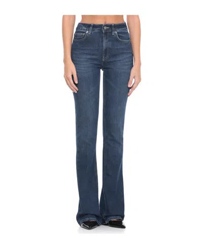 Dondup Flared Jeans Featuring Five-pocket Design In Blue