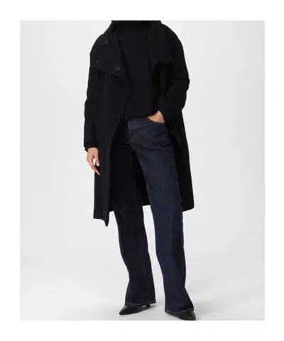 Dondup Long Sleeve Coat In Black