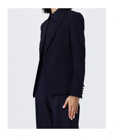 Dondup Button Blazer In Black