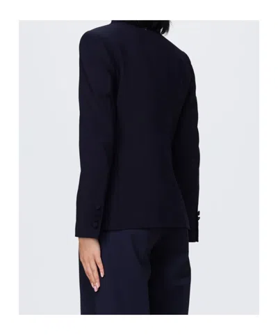 Dondup Button Blazer In Black
