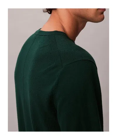 Calvin Klein Sweater With Round Neck In Wool In Gray