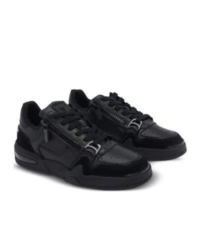 Giuseppe Zanotti Round-toe Low-top Casual Shoes In Black