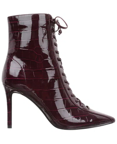 Inc International Concepts Women's Hariet Lace-up Booties, Created For Macy's In Burgundy