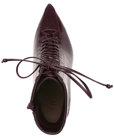 Inc International Concepts Women's Hariet Lace-up Booties, Created For Macy's In Burgundy