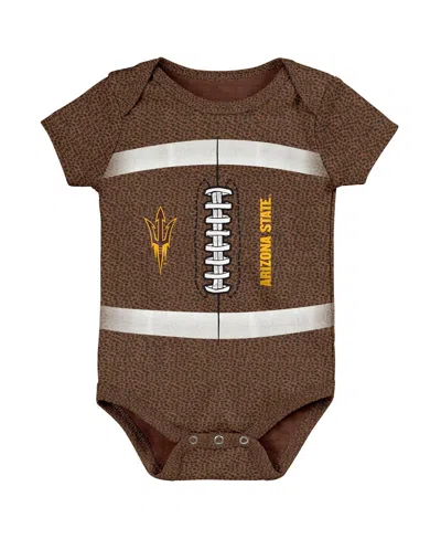 Outerstuff Newborn Brown Arizona State Sun Devils Football Bodysuit In Brown