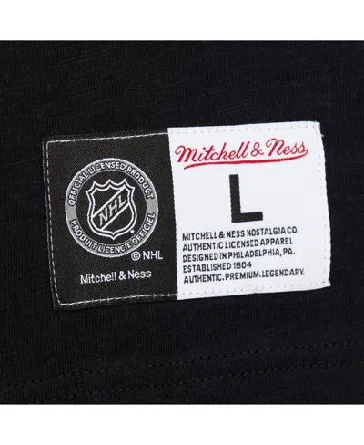 Mitchell & Ness Men's Black/teal San Jose Sharks Legendary Slub Raglan Long Sleeve T-shirt In Black