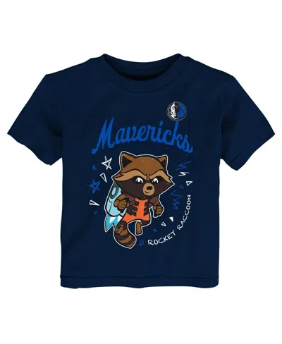 Outerstuff Toddler Heather Gray Dallas Mavericks 2-piece Guardians Of The Galaxy T-shirt Set In Gray