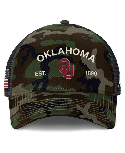 Jordan Men's Oklahoma 2025 Military Appreciation Rise  Brand College Trucker Adjustable Hat In Multi
