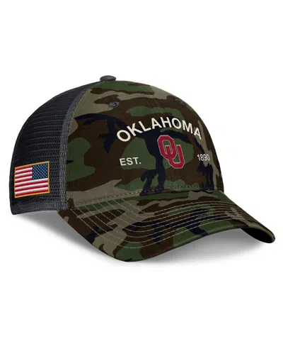 Jordan Men's Oklahoma 2025 Military Appreciation Rise  Brand College Trucker Adjustable Hat In Multi