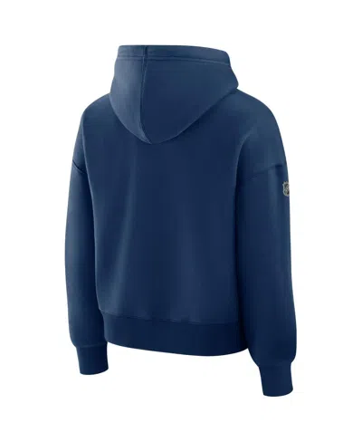 Fanatics Women's Deep Sea Blue Seattle Kraken Authentic Pro Primary Pullover Hoodie In Blue
