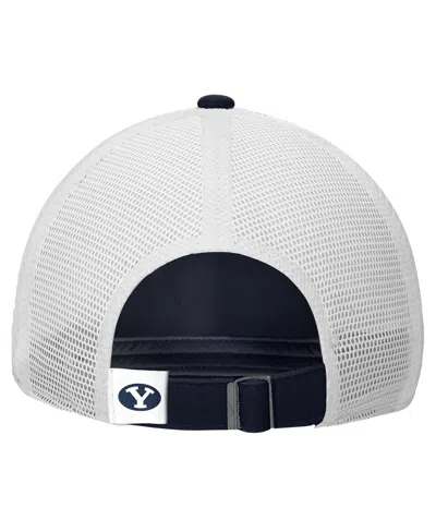Nike Men's Navy Byu Cougars On-field Club Adjustable Trucker Hat In Multi