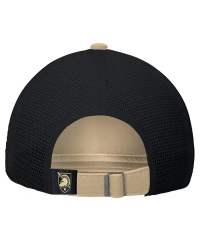 Nike Men's Gold Army Black Knights On-field Club Adjustable Trucker Hat In Brown
